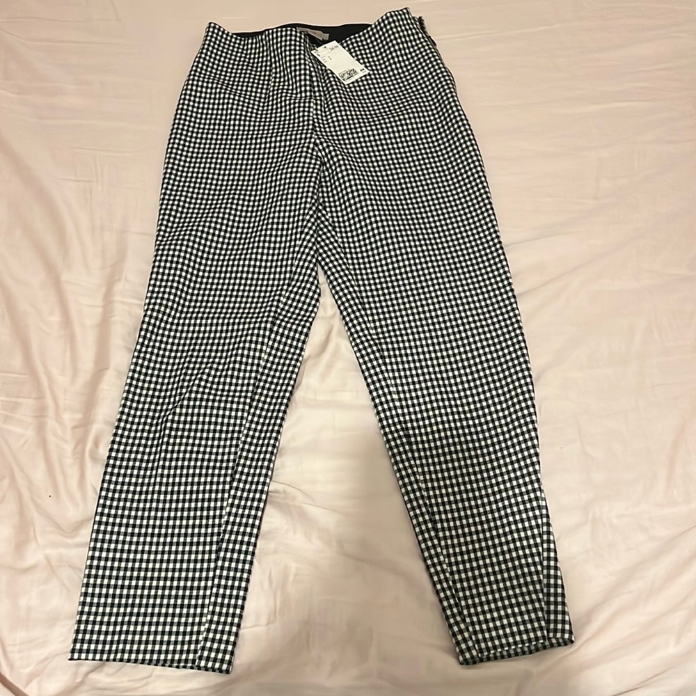 H&M houndstooth fitted capri pants NWT size S